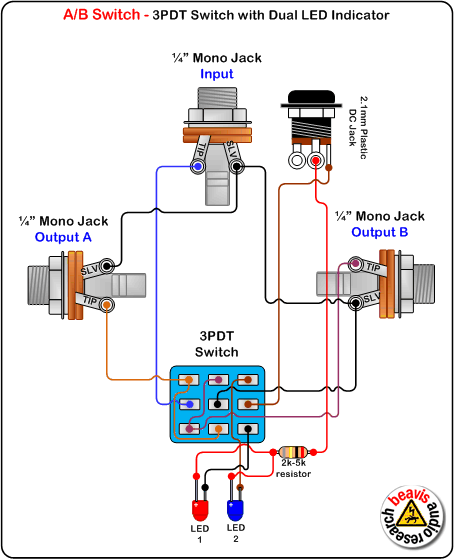 Fabriquer sa pédale d'effet pour guitare (page 1525) - Effets foot pedal for guitar effects wiring diagram 